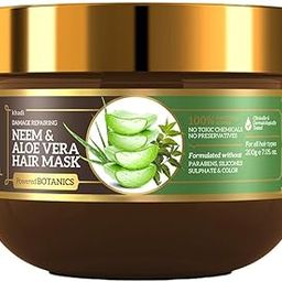 Khadi Natural Neem & Aloe Vera Hair Mask | Repaires Damage Hair | Mask for Dry Hair | Paraben, Silicone & Sulphate Free | Suitable for All Hair Types | Powdered Botanics| 200 gm-image-98