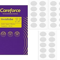 Careforce - The Force Behind Your Health Ear Lobe Support For Earrings Waterproof Earlobe Support Patches Invisible Ear Lobe Tape For Girls - 30Pcs-image-25