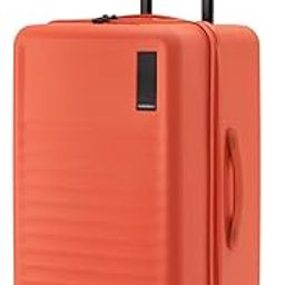 Polycarbonate The Aisle Trunk Check-in Hard Shell Luggage Trolley Bag (Medium 65cm) | Stardust| 70L Capacity | YKK Zippers, TSA-Approved Lock & 8 Super Silent Ninja Wheels (Orange)-image-69