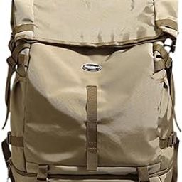 SAZ DEKOR Travel Backpack for Men Women with Shoe Compartment for Trekking Hiking Work Khaki-image-58