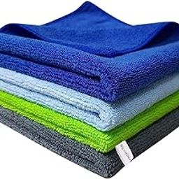AUTOFRILL Premium Microfiber Cloth 340 GSM – 40x40 cm – Multipurpose Cleaning Towels for Car, Home, Glass, Kitchen, Detailing | Super Absorbent, Scratch-Free, Reusable (Pack of 4)-image-84