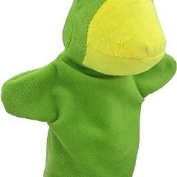 Animal Hand Puppet for Kids - Educational Storytelling Interactive Plush Animal Hand Puppet for Learning (4-8 inches) (Frog)-1