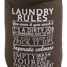 HOKIPO Fabric Folding Laundry Basket For Clothes, Round Collapsible Storage Basket - Large 63 Ltr, Brown (Ar692), 15.75 Inch, 40 cm, 50 cm-image-41