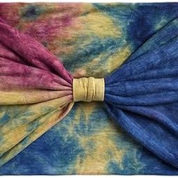 Women Wide Headband Tie Dye Head Scarf Sweat Absorbent Soft Stretchy Bandana Style A | Hair Accessories | Womens Accessories-image-52
