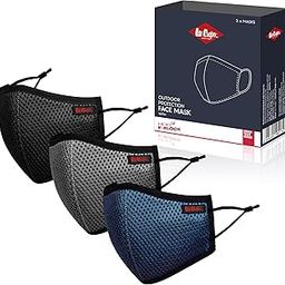 Lee Cooper Multi-Layer Mesh Face Mask with Swiss Technology for Outdoor Protection Pack of 3-image-21