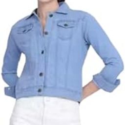Women's Classic Denim Jacket – Stylish Button-Down Jean Jacket with Pockets | Casual Slim Fit Outerwear for All Seasons_DenimJacket_D6_-image-68
