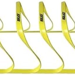 SLG Training Flat Hurdle 9 inch Pack of 6|Colour :Florocent Yellow|Material:PVC-image-25