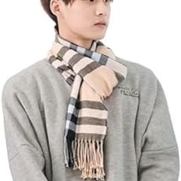 Fashion Nature™ Men & Women Casual Luxurious Premium Checkered Woolen Muffler, Scarf, Stole For Winter Black colour-image-32