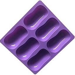 Aramax 6 Cavity Ellipse soap Shape soap Making Mold, Silicone Mold Cake Mold, Home DIY Bake Tool Mold APX 100gm-image-68