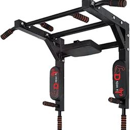 DREAM FIT Multifunctional 3in1 Pull up bar for Wall mounting - Pull-up/chin-up training bar, Dip Station, Push-up stand for full body workout at home-image-9