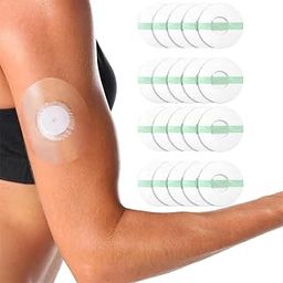 20pcs Self Adhesive Patches Compatible With FreeStyle Libre 3 Sensor, Breathable Waterproof Sensor Covers Patch Stickers Pad, Sensor Sticker Fix The Sensor On The Arm (Transparent)-12