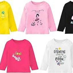 Girls Premium Fine Cotton Full Sleeves T-Shirts for Baby, Toddler, Newborn, Infant, Girls-image-49