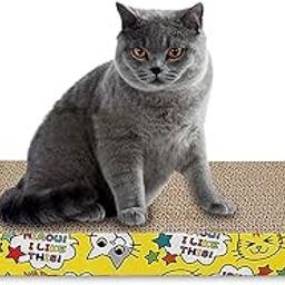 Cature Care by Nature Cat Scratcher Cardboard Cat Scratching Board, Sofa Furniture Protection, Pet Supplies Cat Scratch Pad for Cats Scratching Playing Sleeping, Bone Shape-image-69