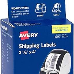 Avery Large Multi-Purpose Labels for Label Printers, 2.125 x 4 Inches, White, Roll of 140 (4153)-picture-20