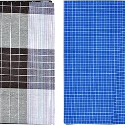 Cotton Stitched Lungis Pack Of 2 (Ready To Wear) 2.25Meter-image-41