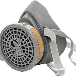 Industrial Chemical Respirator Filter Cartridge Mask for Organic Vapour, Single Filter Gas Dust Mist Respirator Mask for Construction, Woodworking, Welding, Polishing, Sanding-image-89