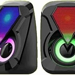SKPM Vacotta Multimedia Speaker with RGB Light USB Power Speaker 2.0 Aux Connectivity,Volume Control 10 W Laptop/Desktop SW-0076-image-31