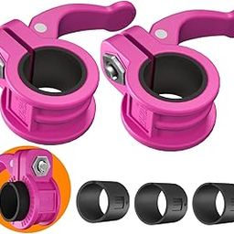ZY-HUAN Mini Barbell Clips 1 inch I Multi-Size Adjustable Barbell Collar I 1 inch Barbell ClampsIQuick Release Weight Clips Pair of Locking for Dumbbell Bar(Rose)-picture-31