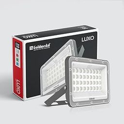 Goldmedal Luxo 30W LED Flood Light - Cool Daylight (6500K)| Pack of 1| for Outdoor Application | Up to 100 Lumens per Watt|with IP66 Grade Ingress Protection| Dimension: 184X124X25mm-2