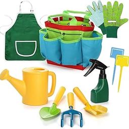 HASTHIP® 9Pcs Kids Gardening Tools - Toddler Gardening Set - Home Garden Tools for Kids - Outdoor Kids Gardening Set - Plastic Toy Gardening Equipment - Ideal Kids Gardening Tools Gift for Boys/Girls-17
