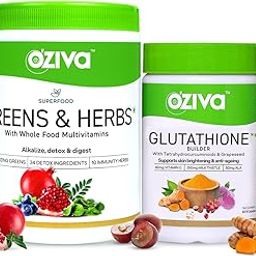 OZiva Superfood Greens & Herbs 250 G (Superfood Greens & Herbs + Glutathione,250 G + 60 Capsules,2 Count)-image-23