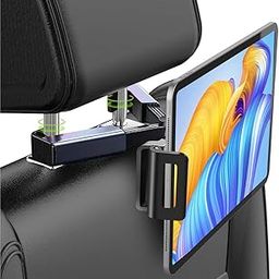 Retractable Tablet Holder for Car Headrest & Back Seat, 360° Rotation Tablet Holder Fits 4.7-12.9" Devices, Secure & Adjustable Ipad Holder for Car, Ideal for Road Trips, Travel Essentials-27