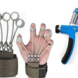 ZENITRAIN Finger Gripper Combo - Strengthener for Climbing, Guitar, Forearm Hand, Finger, and Wrist Muscle Exerciser Compact & Portable Finger Stretcher for Men and Women-picture-7