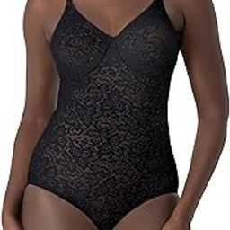 Women's Shapewear Lace 'N Smooth Body Briefer, Black, 38C-image-23