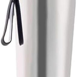 ANTIMERO Premium FIT-X 1000ml Stainless Steel Gym Shaker Bottle with Carrying Strip & Leakproof Lid Matte Silver Coated, Rounded Base, Stylish Cap (1000ML)-picture-14
