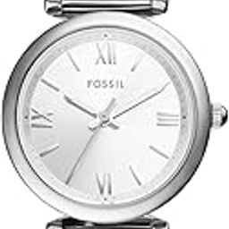 fossil Carlie Analog Women Silver Quartz Stainless Steel Watch ES5331-picture-1