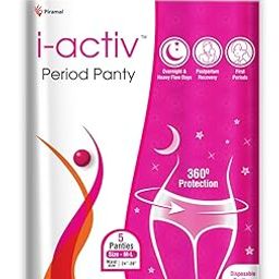 i-activ Period Panty for Women | M-L | Disposable Period Panties for Women Leak Proof | Maternity Pads for Heavy Flow Periods | Overnight 360 Degree Protection | Size-24 to 39"-image-75