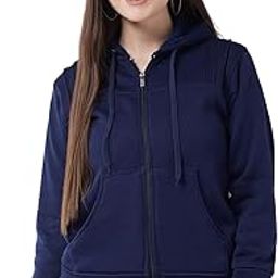 Women Solid Hooded Jacket for Winter-picture-25