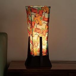 ExclusiveLane 'Autumn Glow' Mango Wooden Table Lamp for Bedroom Living Room Home Decoration & Bedside Lamp Bed Lamps for Side Table Side Lamp for Bed Room (36.8 Cm, Without Bulb, Handcrafted)-image-101