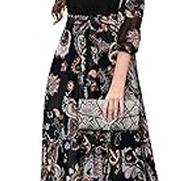 Dresses for Women, Western Dresses for Women, Dress for Women, Dresses for Women, Midi Dress for Women, Chiffon Western Dress, Black Colour Western Dress-image-3