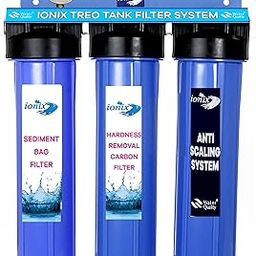 IONIX Treo Tank Filtration System | water softner for bathroom, Whole House Filter for Salt less Water softner Effective Scaling & Hard Water Treatment with Triple Filter Setup, water filter for home-image-55