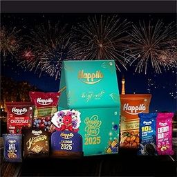 Happilo Dry Fruit Celebration Gift Box New York 200g, New Year Gift, Festive Treats & Snacks, Calendar, Krunch, Party Snack, Supermix Berries, Energy Bar, Chickpeas, Date Bites-image-36