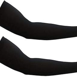 2 PAIR London paree Cotton arm Hand Gloves Sun Protection Gloves for Women and men (Black)-image-33