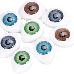 VELURA 4 Color 8pcs Oval Hollow Back ABS Eyes for Doll Mask DIY 8mm|1 x Star Garland|Supplies| Dolls-image-31
