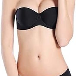 Women Lightly Padded Seamless Underwired Pushup Bra with Transparent Strap and Matching Colour Panty Lingerie Set-image-22