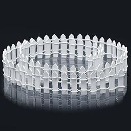 Eoast® Garden Miniature Fence Landscape Decoration Model Farmhouse Border - Miniature- Fence (Model Farmhouse Border Small White 90CMX3CM)-image-71
