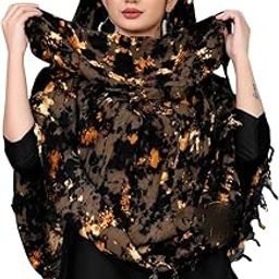 Soft Cotton Hand Printed Multicolor Fancy Scarf Cum Mask Anti Pollution Sun Rays Protection Summer Scarf For Women Cotton-image-80