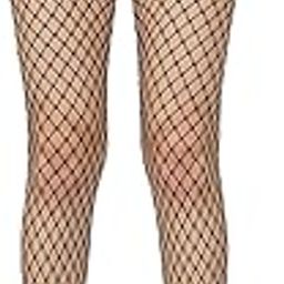 Women's Fishnet Pattern Mesh Pantyhose Stockings (N2S211_Pz, Black, Large Net)-picture-23