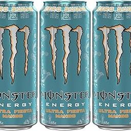 Monsters Energy Ultra Fiesta Mango Zero Sugar Energy Drink, Each 500ml, Pack of 3 (From UK)-image-63