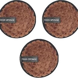 Makeup Remover Pads Face Cleansing Puff Make Up Removal Sponge Double Layer Reusable for Home and Salon Use (Pack of 3)-image-98