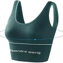 Women Sports Bra/Padded Sports Bra Slip On for Girls with Removable Pads(28 to 34) Pack of 1 (C, Dark Green)-image-61