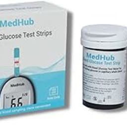 Test Strips, 50 Count (Green) for MedHub Glucometer only-17