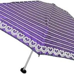 3-Fold & 5 Floor Sun Protective Solid Foldable Umbrella (1 Pc)-image-22