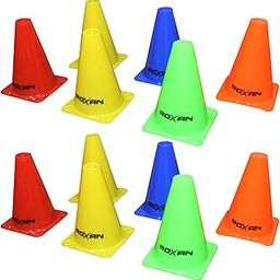 Roxan Space Plastic Marker Cones Set for Sports 6 inch Football Ground Cones and Markers (Pack of 12)-picture-23