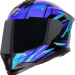 Steelbird SBH-57 Fighter F4 ISI and DOT Certified Full Face Helmet for Men and Women with Inner Silver Sun Shield-image-79