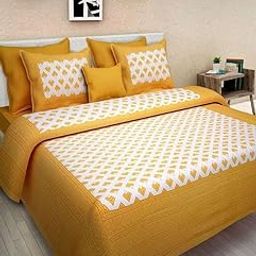 100% Cotton 150 TC Floral Design Printed Single Bedsheet with Pillow Covers 150ME7736-image-95